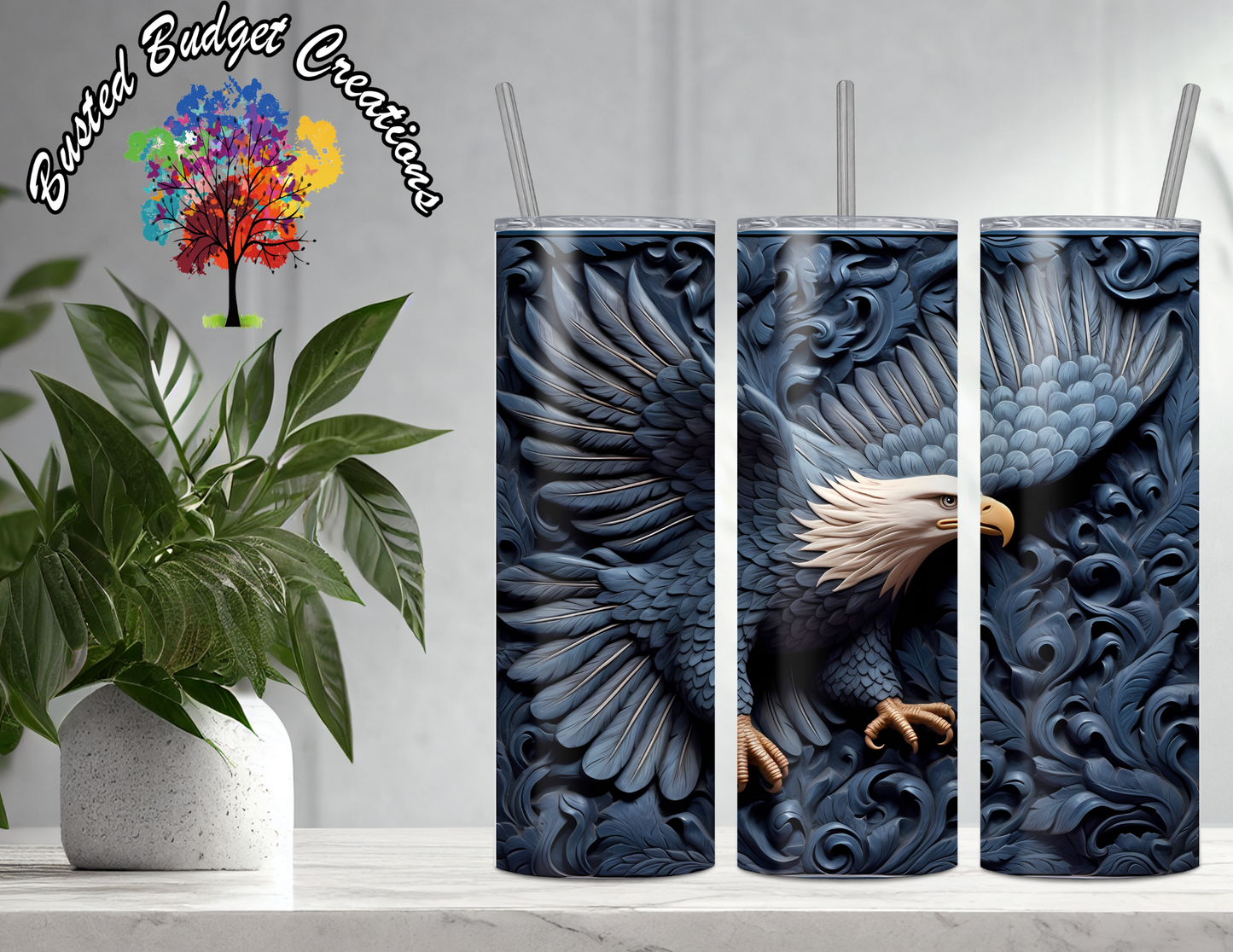 3D Flying Eagle Tumbler
