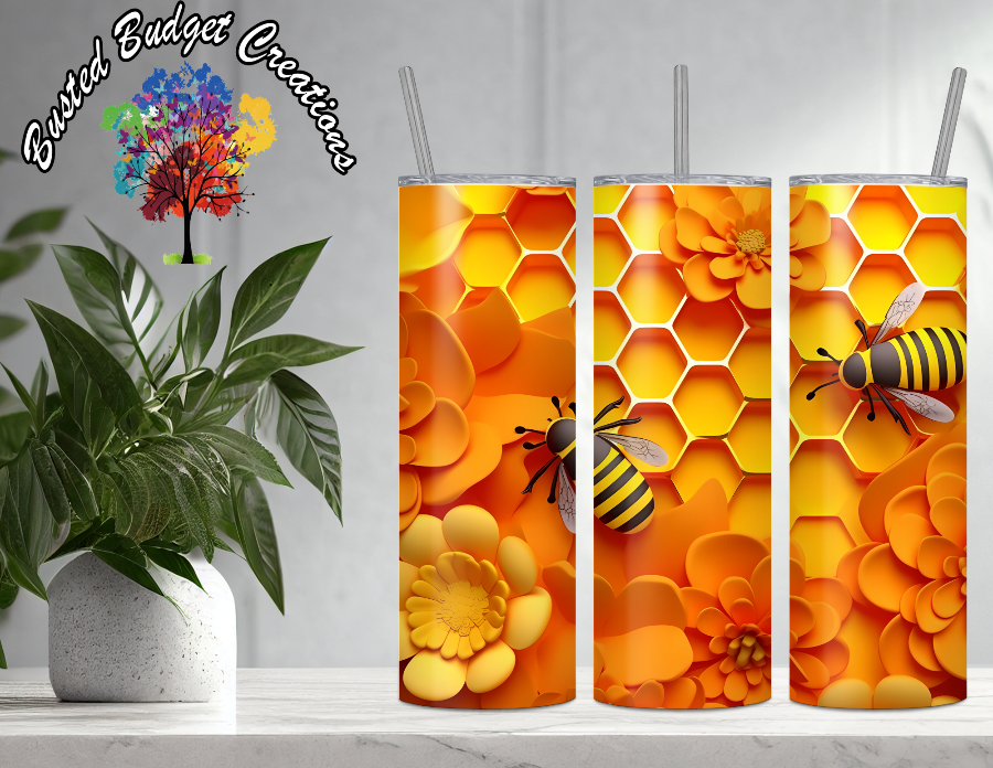 3D Honey Bee Tumbler