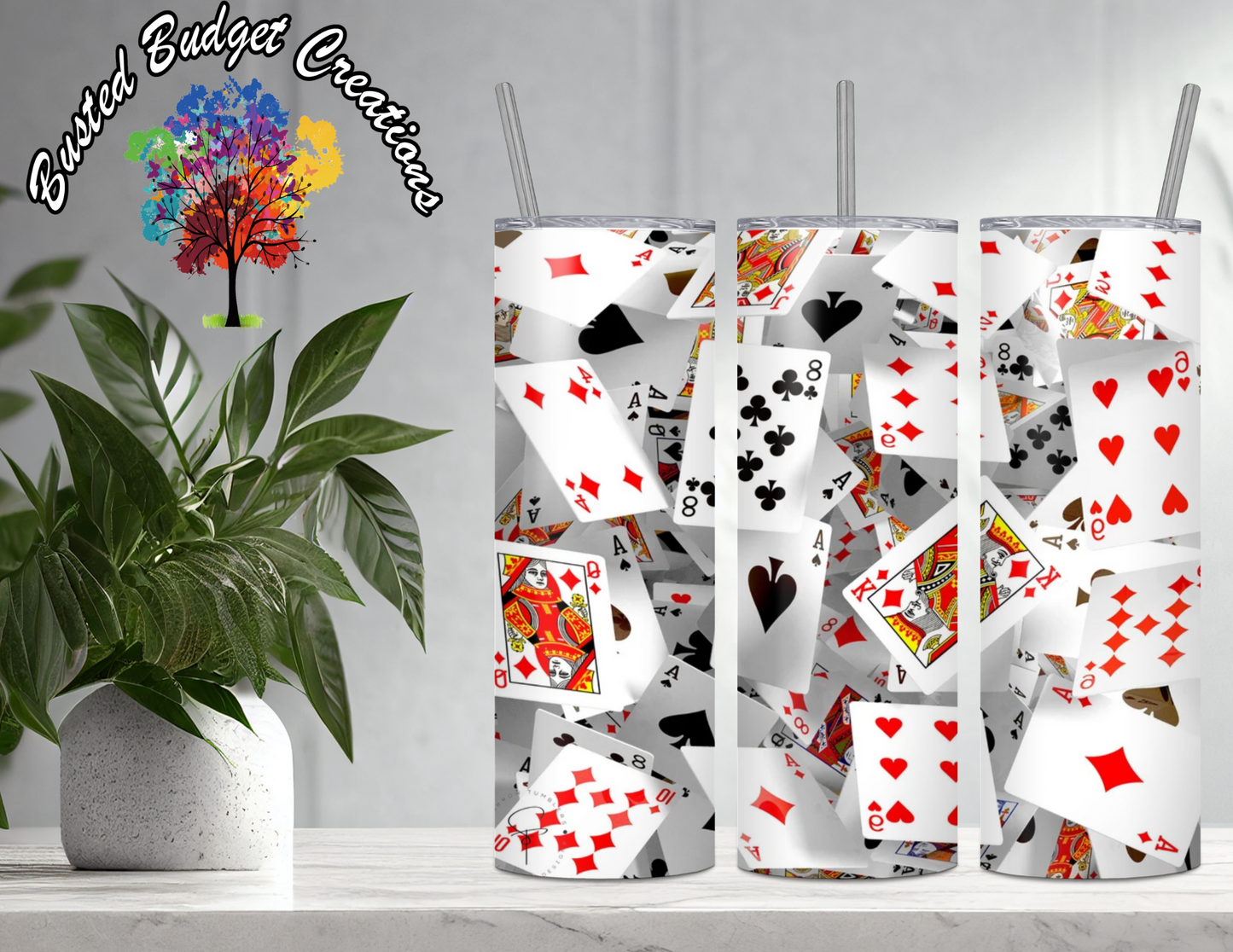 3D Playing Cards Tumbler