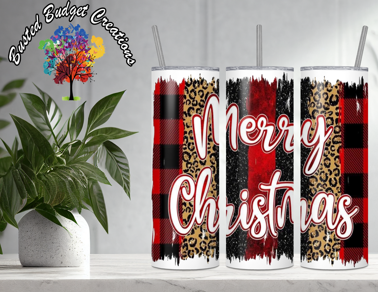Merry Christmas - Deco Stripes Tumbler