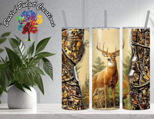 Hunting - Deer and Camo Tumbler